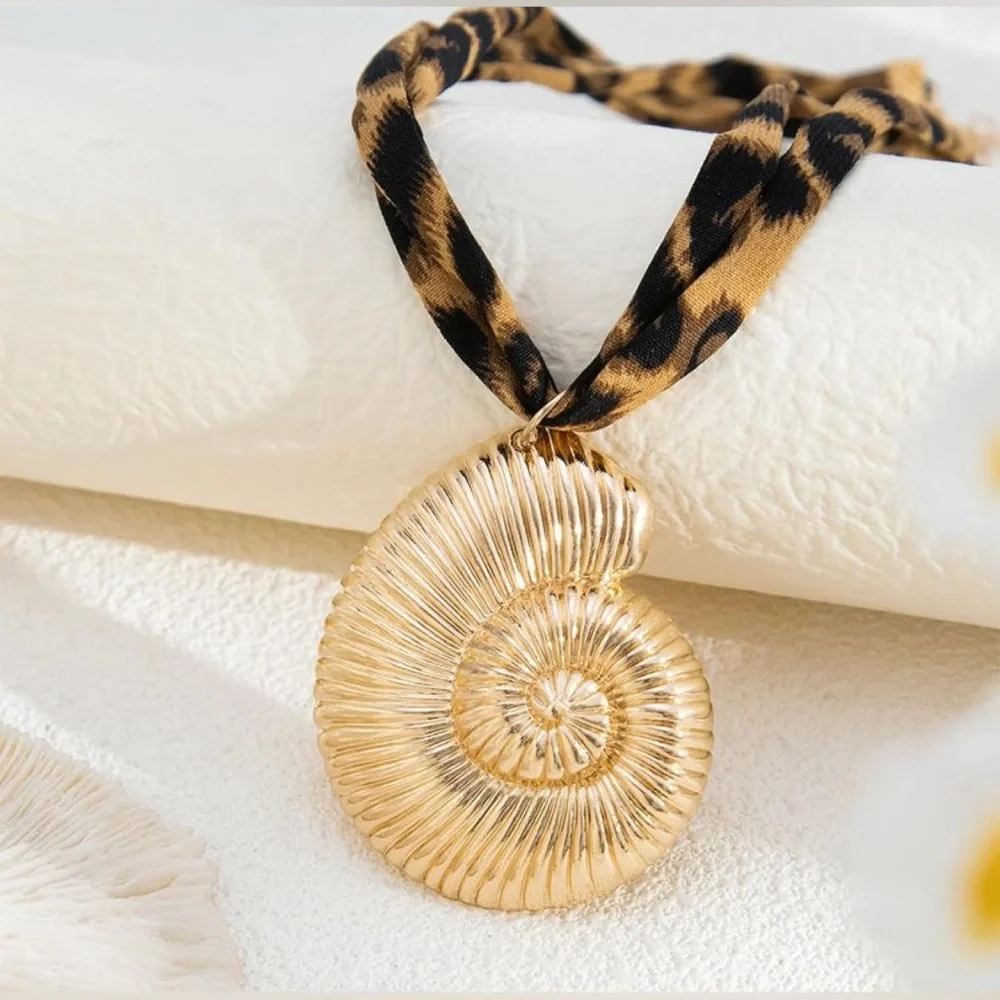Gold Shell Pendant Necklace